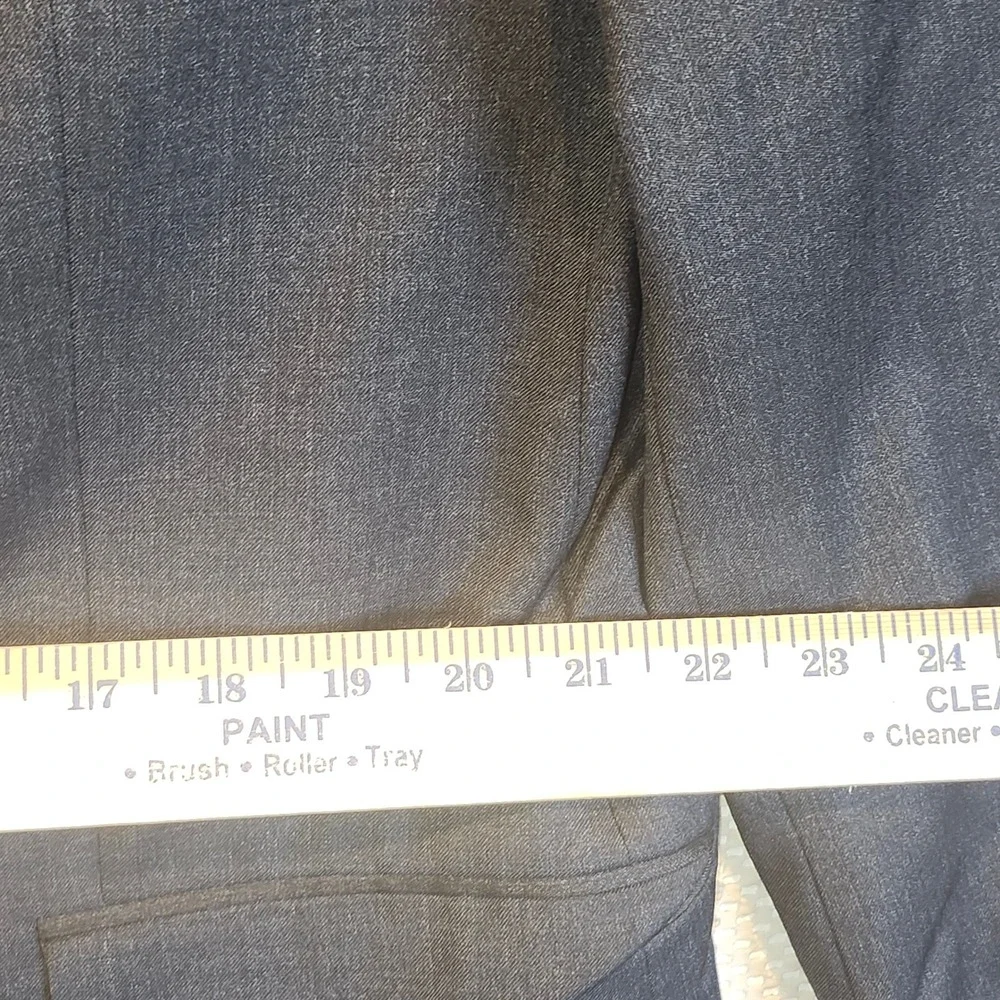 Ermenegildo Zegna Mens Charcoal Grey Three Button Blazer/Jacket Notched Lapel